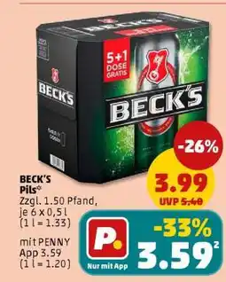 PENNY Beck's Pils Angebot