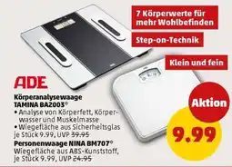 PENNY Körperanalysewaage TAMINA BA2003 Angebot
