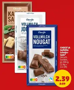 PENNY CHOCO'LA Gefüllte Schokolade Angebot