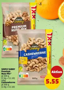 PENNY SIMPLY SUNNY Premium Nuss-Mix oder Protein- Quelle Angebot