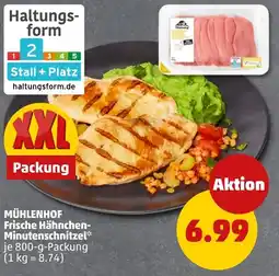 PENNY MÜHLENHOF Frische Hähnchen- Minutenschnitzel Angebot