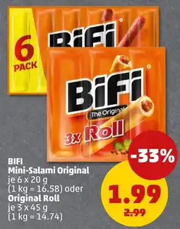 PENNY BIFI Mini-Salami Original oder Original Roll Angebot