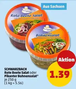 PENNY SCHWARZBACH Rote Beete Salat oder Pikanter Bohnensalat Angebot