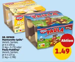 PENNY DR. OETKER Marmorette-Splits oder Paula Pudding Angebot