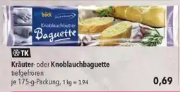 CITTI Markt back Kräuter- oder Knoblauchbaguette Angebot