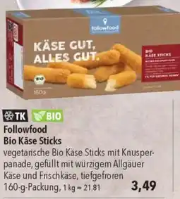 CITTI Markt followfood Bio Käse Sticks Angebot