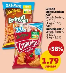 PENNY LORENZ Erdnuẞ Locken XXL oder Crunchips XXL Angebot