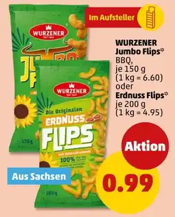 PENNY WURZENER Jumbo Flips oder Erdnuss Flips Angebot