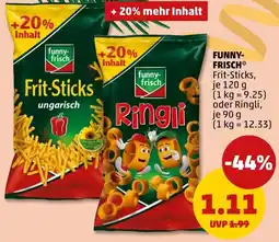 PENNY FUNNY- FRISCH Frit-Sticks oder Ringli Angebot