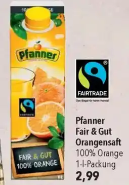 CITTI Markt Pfanner Fair & Gut Orangensaft Angebot