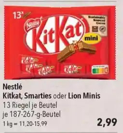 CITTI Markt Nestlé Kitkat, Smarties oder Lion Minis Angebot