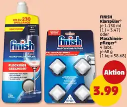 PENNY FINISH Klarspüler oder Maschinenpfleger Angebot