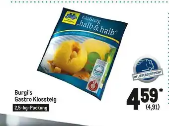 METRO Burgi's Gastro Klossteig Angebot