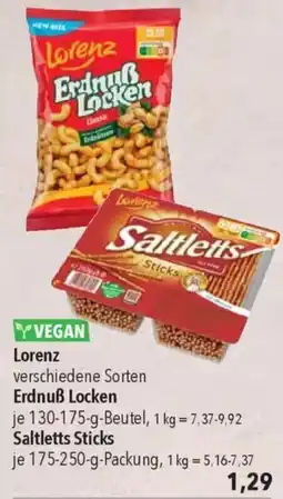 CITTI Markt Lorenz Erdnuẞ Locken o. Saltletts Sticks Angebot