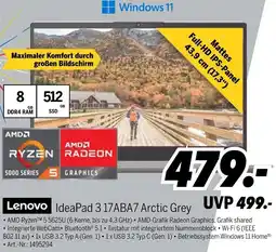 MEDIMAX Lenovo IdeaPad 3 17ABA7 Arctic Grey Angebot