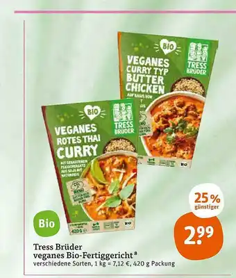 tegut Tress Brüder Veganes Bio-fertiggericht Angebot