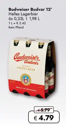 Travel Free Budweiser budvar 12° Angebot