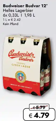 Travel Free Budweiser Budvar 12° Helles Lagerbier Angebot