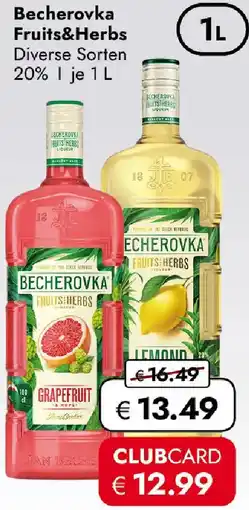 Travel Free Becherovka Fruits&Herbs Angebot