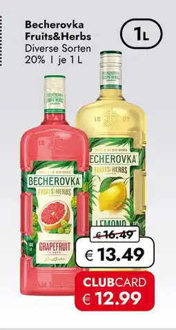 Travel Free Becherovka fruits&herbs Angebot