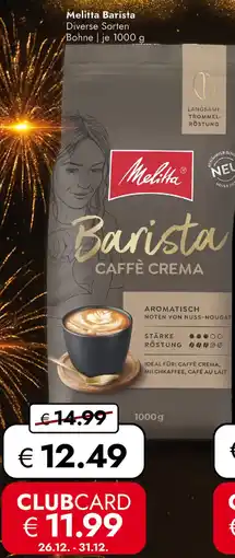 Travel Free Melitta Barista Angebot