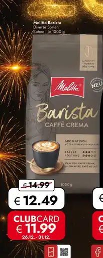 Travel Free Melitta barista caffè crema Angebot