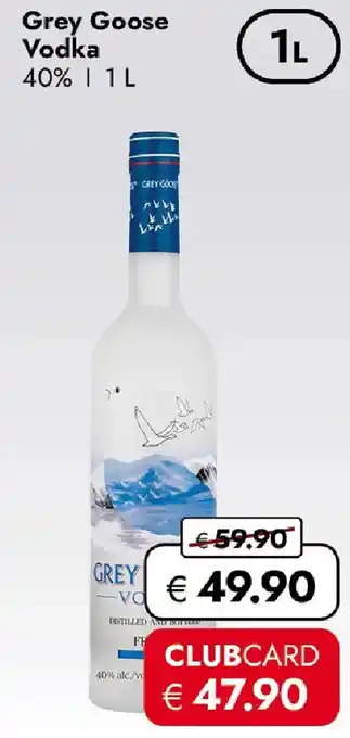 Travel Free Grey Goose Vodka 40% Angebot
