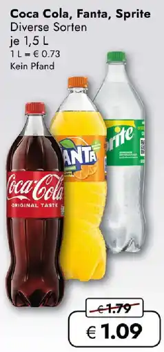 Travel Free Coca Cola, Fanta, Sprite Angebot