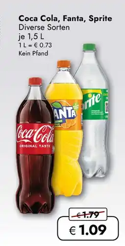 Travel Free Coca cola, fanta, sprite Angebot