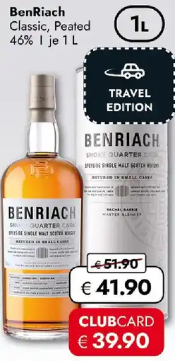 Travel Free BenRiach Classic, Peated Angebot