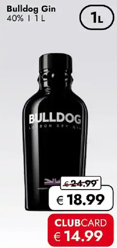 Travel Free Bulldog Gin 40% Angebot