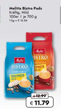 Travel Free Melitta bistro pads Angebot