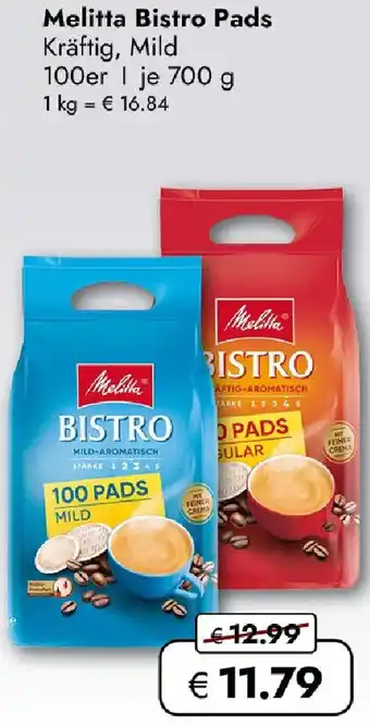 Travel Free Melitta Bistro Pads Angebot