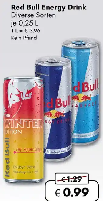 Travel Free Red Bull Energy Drink Angebot
