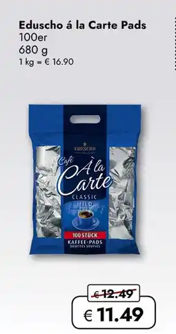 Travel Free Eduscho á la carte pads Angebot