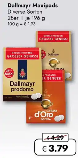 Travel Free Dallmayr Maxipads Angebot