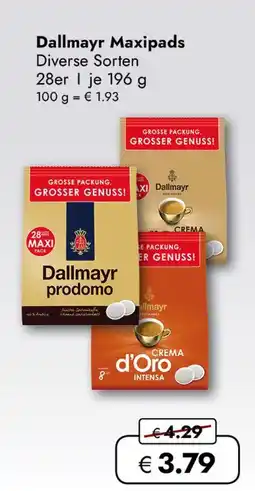 Travel Free Dallmayr maxipads Angebot