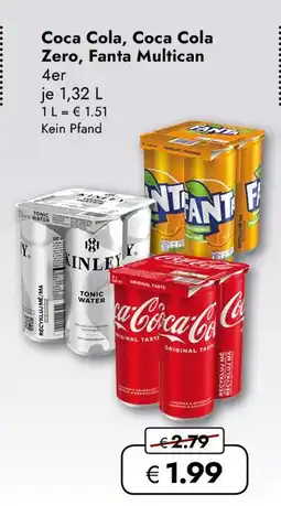 Travel Free Coca cola oder zero oder fanta Angebot