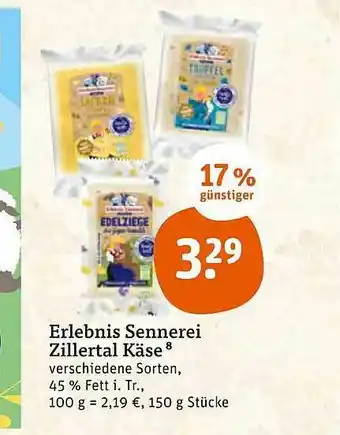 tegut Erlebnis Sennerei Zillertal Käse Angebot