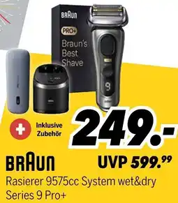 MEDIMAX BRAUN Rasierer 9575cc System wet&dry Series 9 Pro+ Angebot