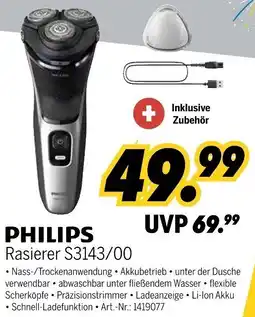 MEDIMAX PHILIPS Rasierer S3143/00 Angebot