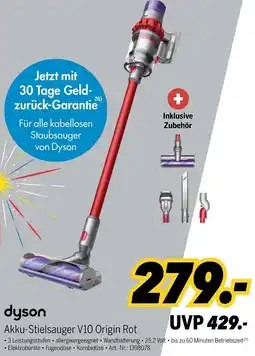 MEDIMAX dyson Akku-Stielsauger V10 Origin Rot Angebot