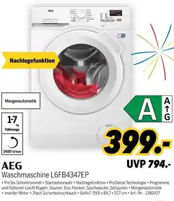 MEDIMAX AEG Waschmaschine L6FB4347EP Angebot