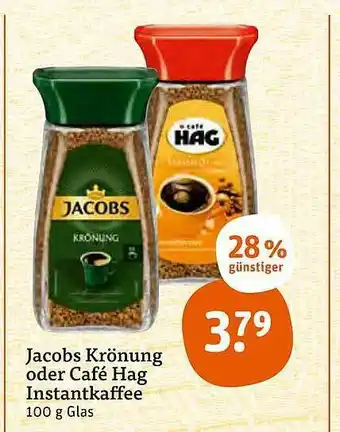 tegut Jacobs Krönung Oder Café Hag Instantkaffee Angebot