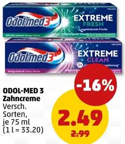 PENNY ODOL-MED 3 Zahncreme Angebot