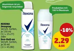 PENNY REXONA Deospray oder Deo-Roll-on Angebot