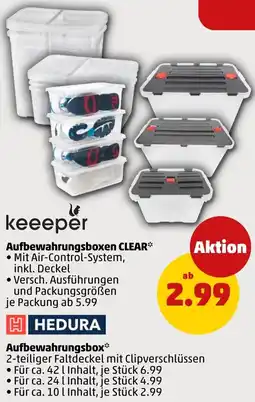 PENNY keeeper Aufbewahrungsboxen CLEAR Angebot