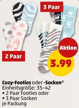 PENNY Cozy-Footies oder Socken Angebot