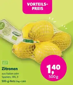 Biomarkt Zitronen Angebot