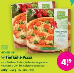 Biomarkt BIO INSIDE Tiefkühl-Pizza Angebot